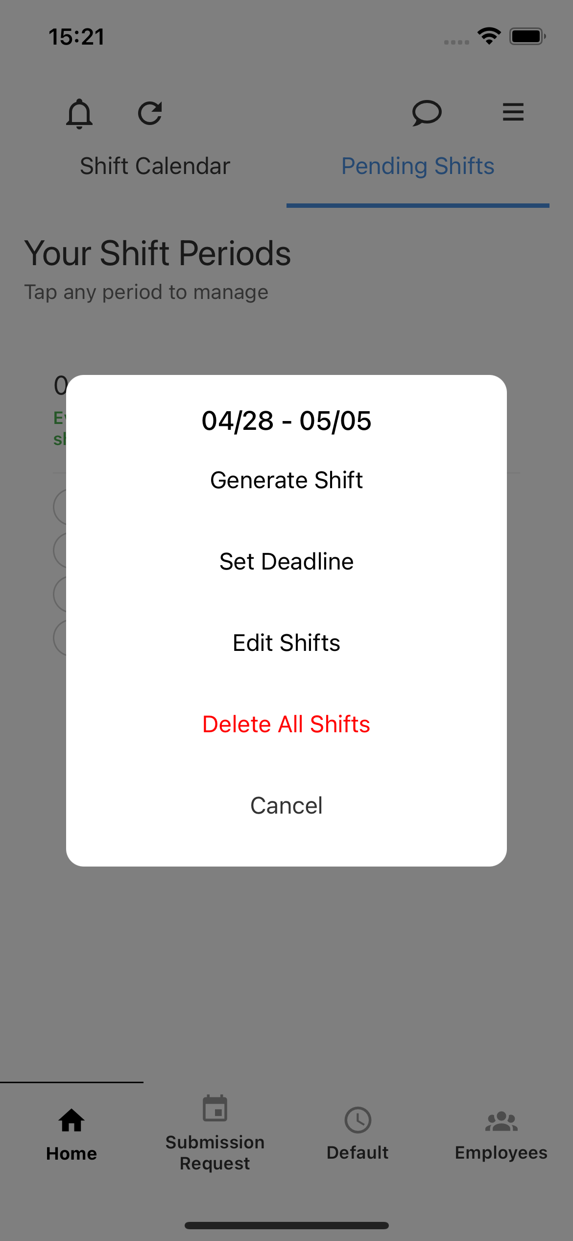 Generate Schedule